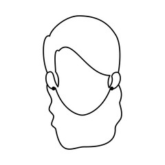 beautiful woman head avatar character vector illustration design