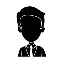 elegant businessman avatar character vector illustration design