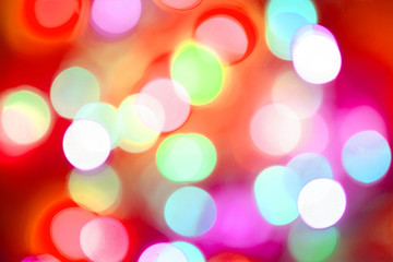 Christmas lights, out of focus,bokeh light