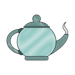 Porcelain kettle isolated icon vector illustration graphic design