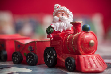 train miniature pour décoration de noël