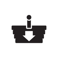 Obraz premium shopping basket icon illustration