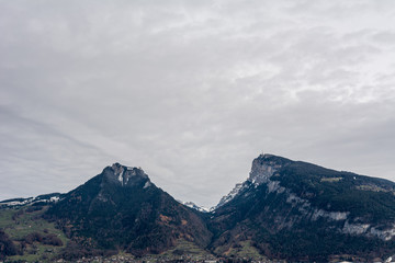 Fototapeta na wymiar Bergkette in der Schweiz