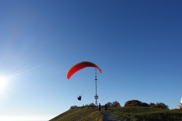 Paraglider am Hesselberg 01