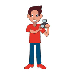 Photographer avatar cartoon icon vector illustration graphic design