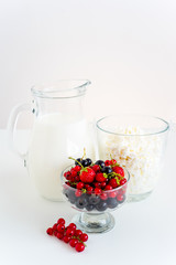 Oatmeal cookies with milk