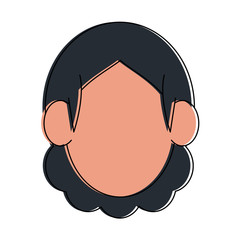 Woman cartoon avatar icon vector illustration graphic design