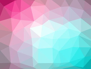 Low Poly abstract background with colorful triangular polygons