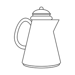 Coffe kettle isolated icon vector illustration graphic design