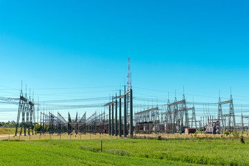 Big electric relay station seen in Germany