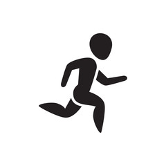 running man icon illustration
