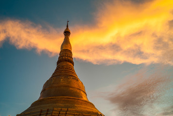 Shwedagon pagoda Yangon Myanmar