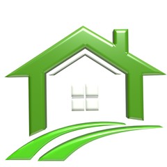 Real estate house symbol 3d - 182590890