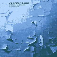 Cracked paint grunge wall texture.