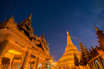 Shwedagon pagoda Yangon Myanmar