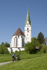 Radtour mit Sehensw&uuml;rdigkeit, Kirche im Allg&auml;u, Radtour im Allg&auml;u
