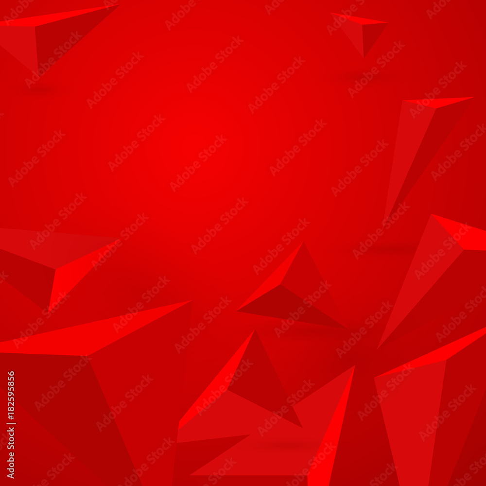 Poster abstract 3d triangle background with space for text. modern vector illustration.