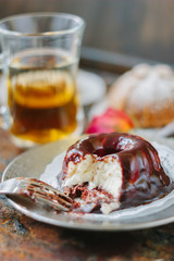 Vegetarian zephyr on plate