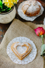 Vegetarian coockie in form of heart