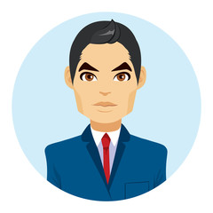 Young attractive asian man portrait avatar wearing business suit