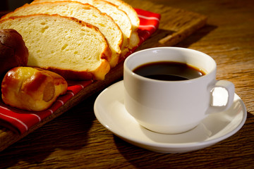 Coffee and bread