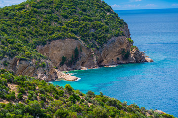 Coastline in Thassos island, greece