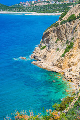Fototapeta na wymiar Coastline in Thassos island, greece