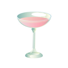 Cocktail with different flavors: fruit, milk, chocolate, in glass fouger.