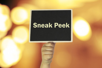 Sneak Peek written