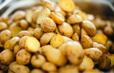 Delicious baked potatoes.