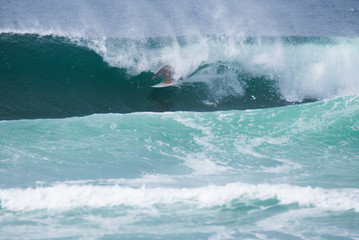 Fototapeta premium athlete surfing training