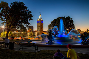 Nichols Fountain Dusk