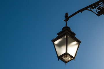 Fototapeta na wymiar Street lamp - lantern during the daytime