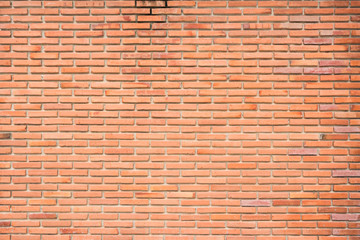 Old red brick wall texture and background.