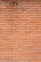 Old red brick wall texture and background.