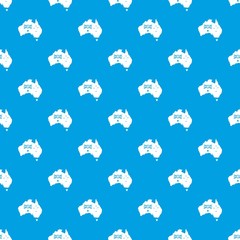 Australia pattern seamless blue