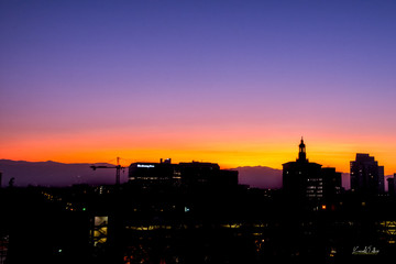 Fototapeta na wymiar City Sunrise