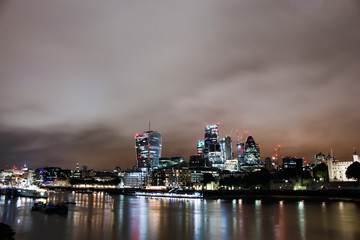 London at night