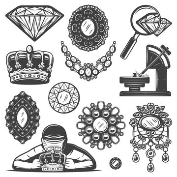 Vintage Jewelry Repair Service Elements Set