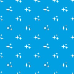 Stars pattern seamless blue