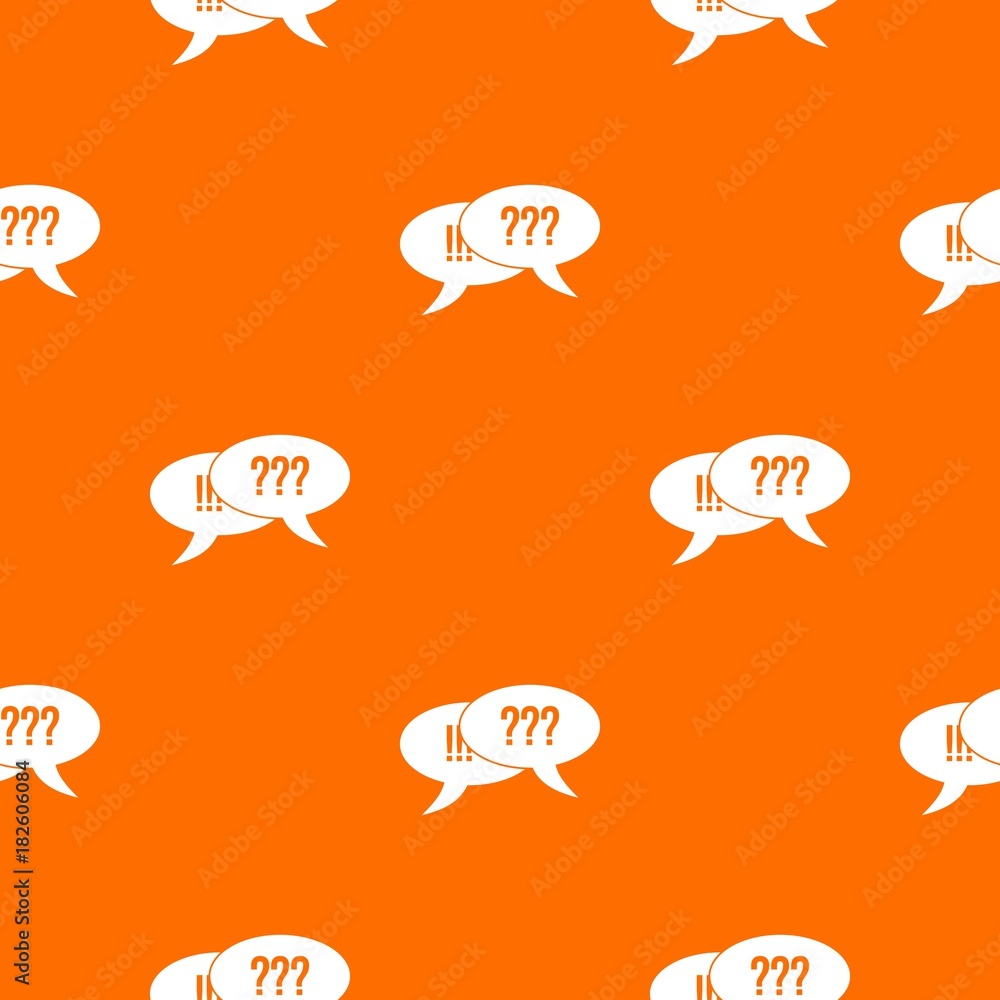 Poster question and exclamation pattern seamless