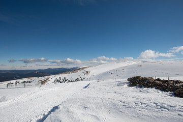 Obraz premium Winter clouds in the mountains