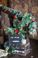 Christmas decorations, Christmas tree, gifts, new year