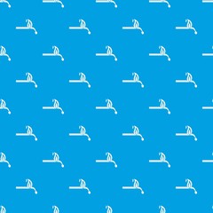 Burning match pattern seamless blue
