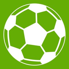 Soccer ball icon green