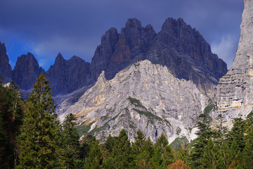 Alpine landscape in Brenta Dolomites, Italy, Europe