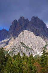 Alpine landscape in the Brenta Dolomites, Italy, Europe