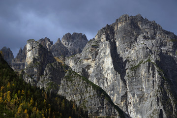 Obraz premium Alpine landscape in Brenta Dolomites, Italy, Europe