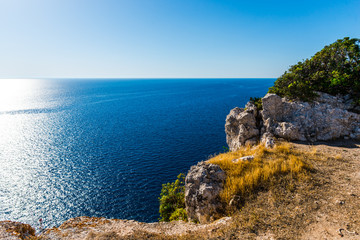 Fototapeta na wymiar Sea landscape in Lefkada island