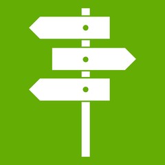 Direction signs icon green